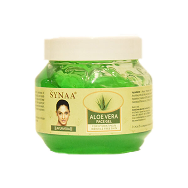 SYNAA Aloe Vera Face Gel for hydrating and soothing skin care, available at India Supermarkt Switzerland.