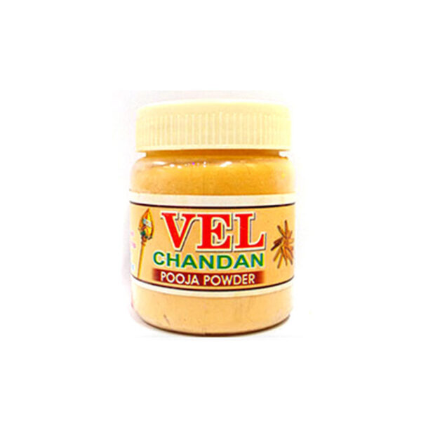 VEL CHANDAN Scandoolwood Powder packaging available at India supermarkt Switzerland