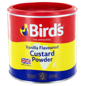 Enhance your desserts with the original Bird's Custard Powder.