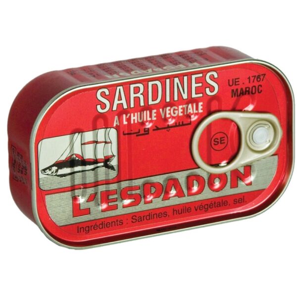 L'ESPADON Sardines (In Oil) by Du Maroc available at India supermarkt Switzerland