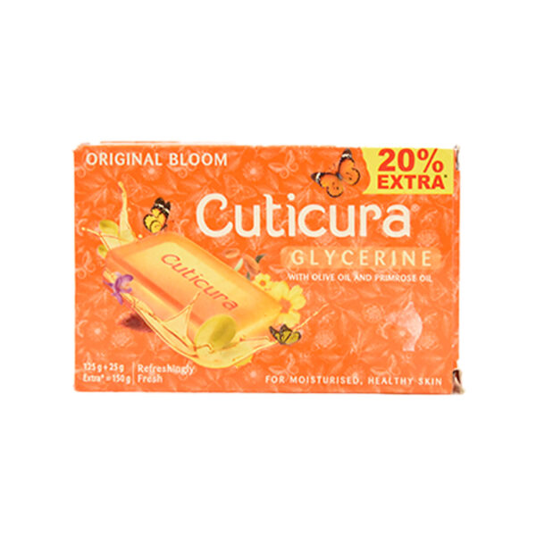 Cuticura Glycerine Soap for gentle and moisturizing skin care, available at India Supermarkt Switzerland.