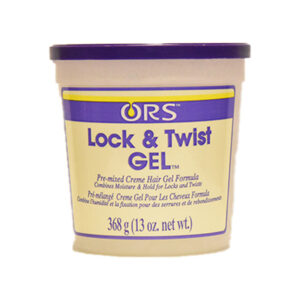ORS Lock & Twist Gel for perfecting and holding natural hair styles, available at India Supermarkt Switzerland.
