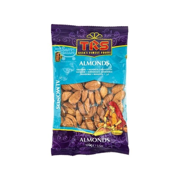 TRS Almonds, high-quality nuts for health and nutrition, available at India Supermarkt Switzerland