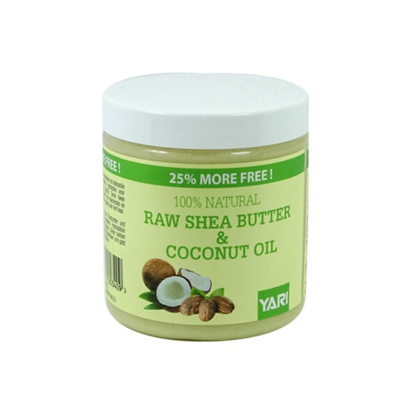 YARI 100% Natural Raw Shea Butter & Coconut Oil for deep moisturizing, available at India Supermarkt Switzerland