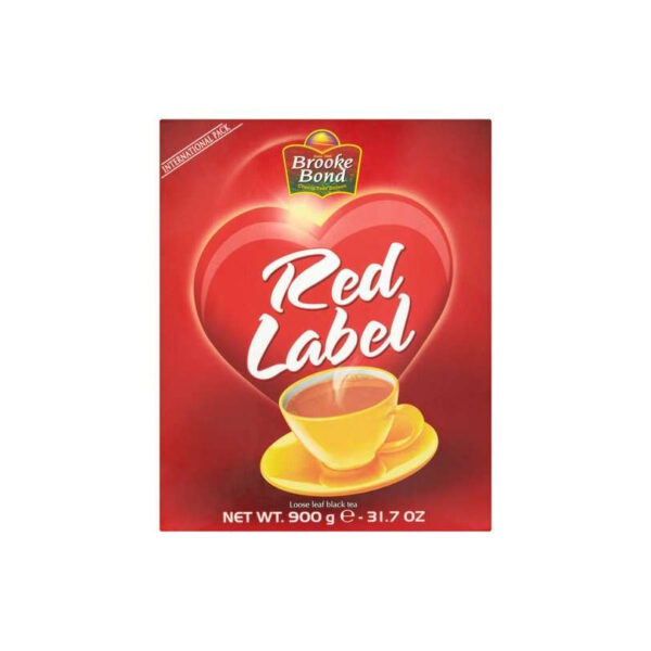 Brooke Bond Red Label Black Tea for a robust and refreshing cup, available at India Supermarkt Switzerland.
