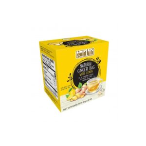 Gold Kili Natural Ginger Bag with Lemon for refreshing and healthy tea, available at India Supermarkt Switzerland.