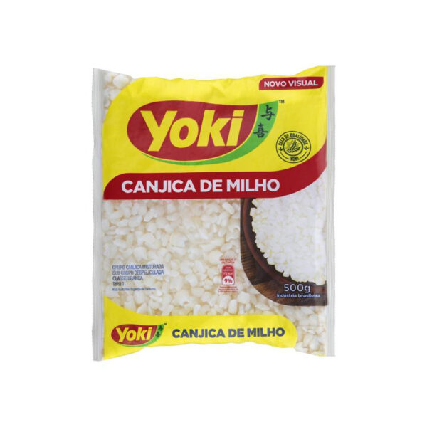 Yoki Canjica De Milho - Traditional Brazilian corn hominy for sweet dishes, available at India Supermarkt Switzerland.