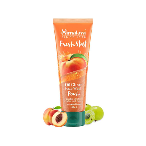 Himalaya Peach Oil Clear Face Wash at India Supermarkt Switzerland for fresh, oil-free skin care