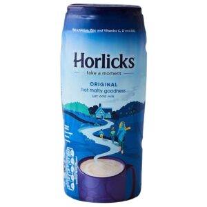 Nestlé Horlicks, a nourishing malted drink for energy and health, available at India Supermarkt Switzerland.